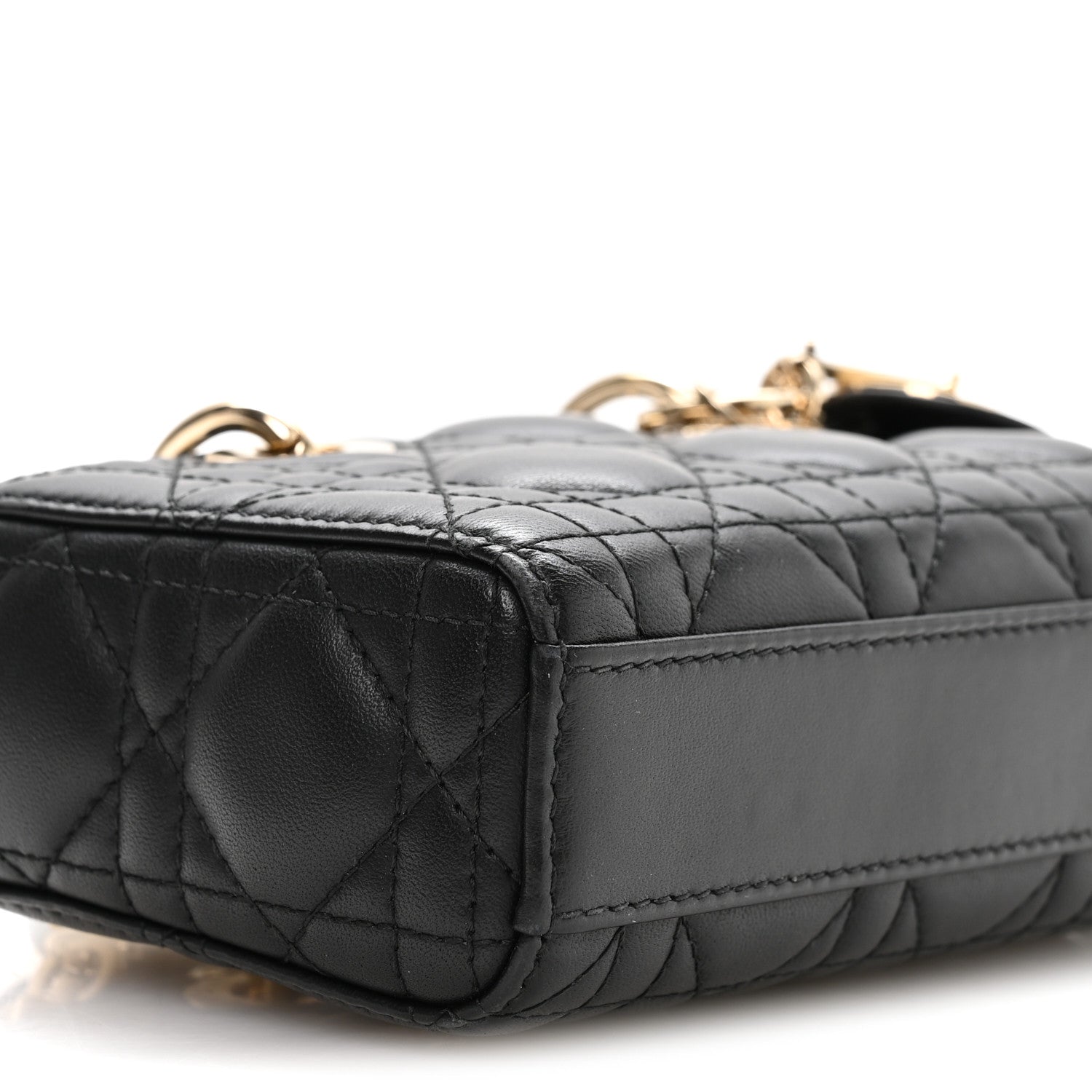 Lambskin Cannage Micro Lady D-Joy Black