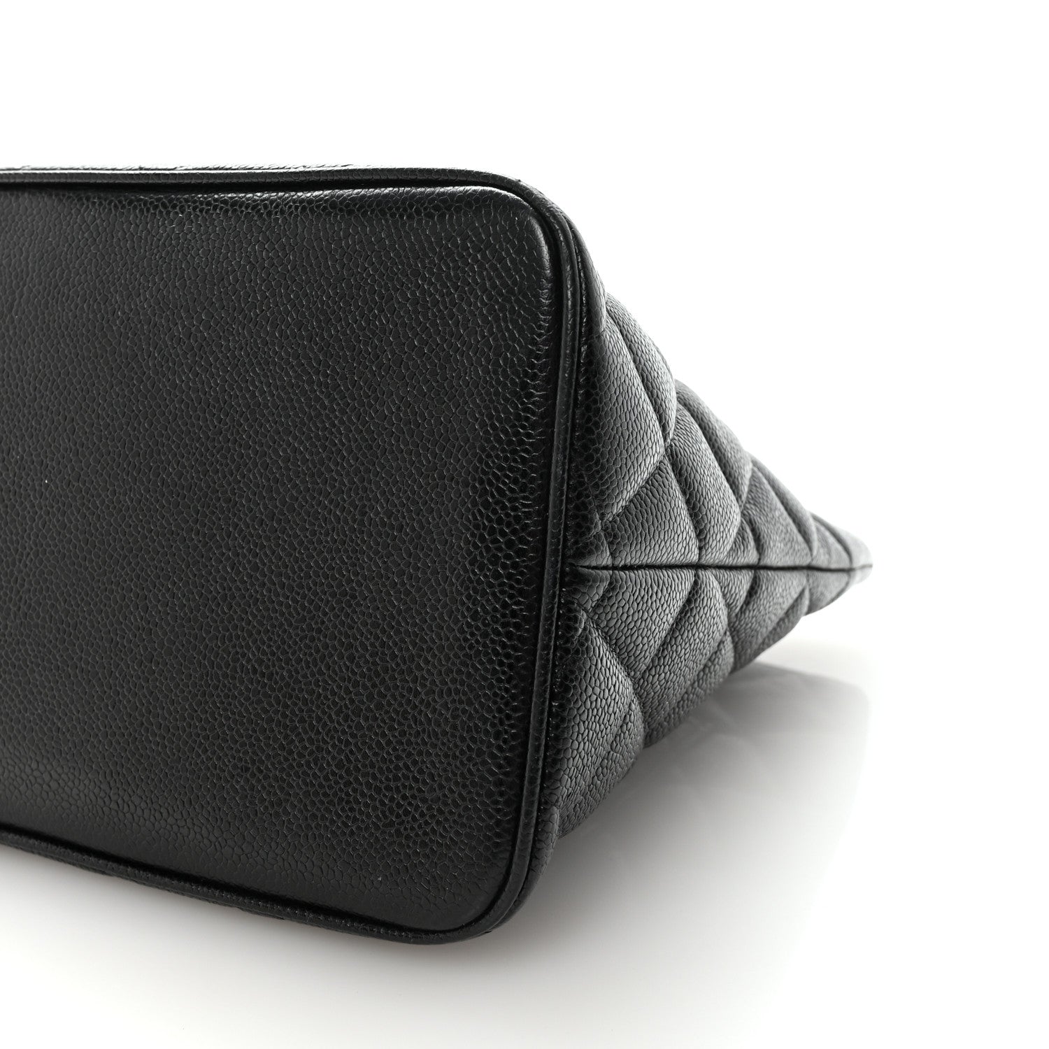 Caviar Quilted Medallion Tote Black