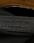 Grained Lambskin Monogram Large Niki Chain Satchel Dark Cork