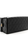 Caviar Quilted Medium CHNL 25 Handbag Black