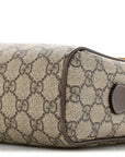 GG Supreme Monogram Web Small Ophidia Shoulder Bag Brown