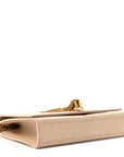 Smooth Calfskin Medium Classic Monogram Kate Tassel Satchel Nude Powder