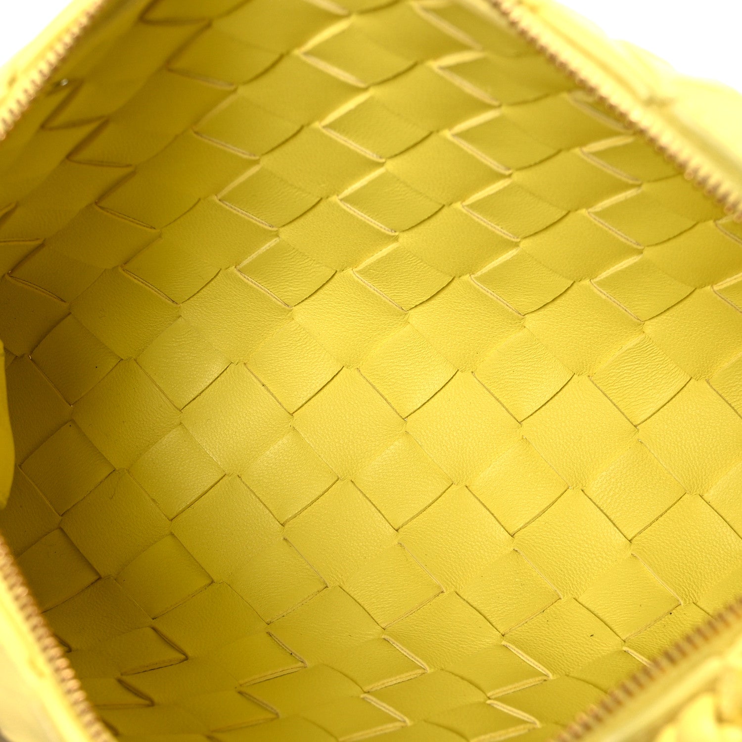 Nappa Intrecciato Small Loop Camera Bag Yellow