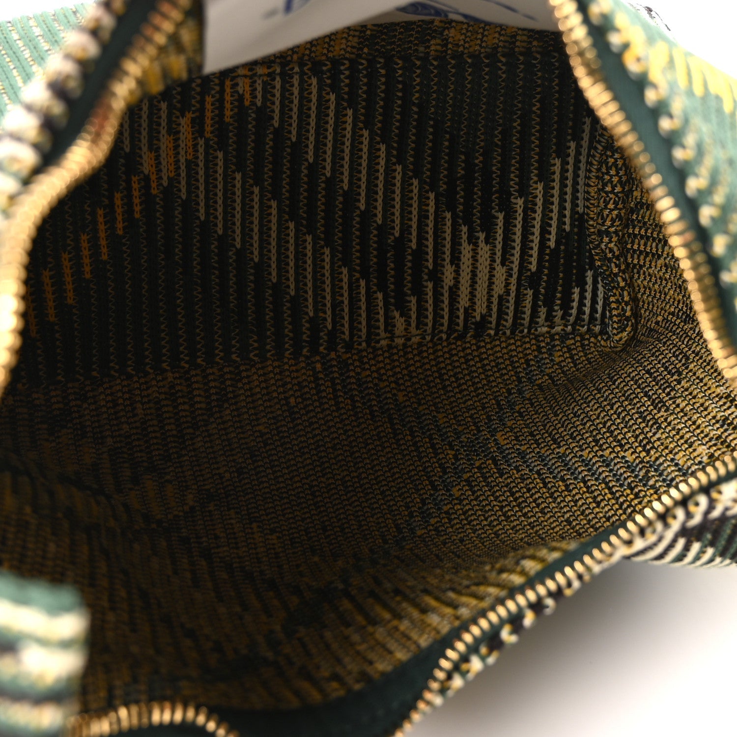 Canvas Knitted Check Mini Peg Duffle Bag Ivy