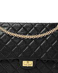 Aged Calfskin Quilted 2.55 Reissue 226 Flap Black