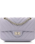 Aged Calfskin Chevron Quilted 2.55 Reissue Mini Flap Light Purple