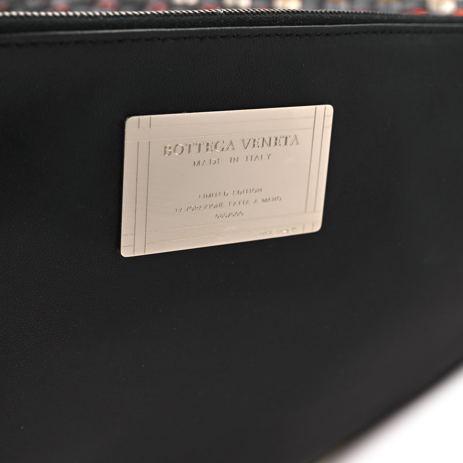 Nappa Intrecciato PVC Medium Cabat Black