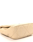 Lambskin Quilted Medium CHNL 19 Flap Beige