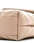 Calfskin Y Quilted Monogram Toy Loulou Crossbody Bag Dark Beige