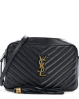 Calfskin Matelasse Monogram Lou Camera Bag Deep Marine
