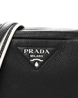 Vitello Daino Soft Camera Crossbody Black