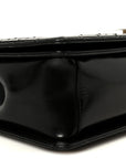 Patent Medium Boy Reverso Flap Black