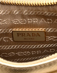 Saffiano Lux Mini Re-Edition Shoulder Bag Platino