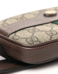 GG Supreme Monogram Ophidia Belted iPhone Case 75 30 Brown