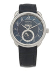 Stainless Steel Alligator 43mm Arceau Grande Lune Automatic Watch Bleu Abysse