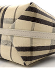 Coated Canvas Vintage Check Calfskin Mini Highlands Shoulder Bag Light Beige