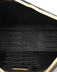 Re-Nylon Vitello Large Aimee Shoulder Bag Black