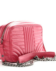 Soft Calfskin Diagramme Camera Bag Peonia