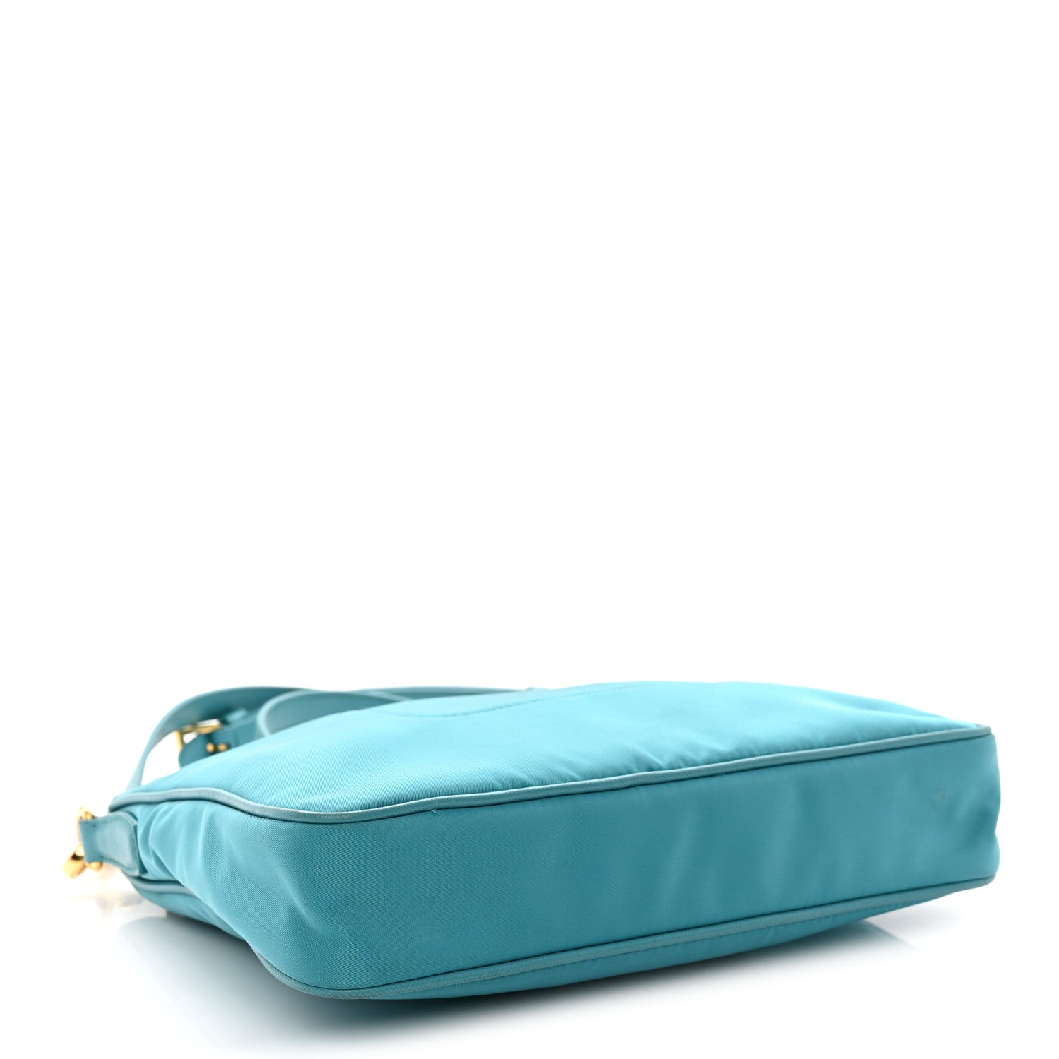 Tessuto Nylon Saffiano Crossbody Bag Turchese