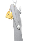 Suede Quilted Mini CHNL 25 Handbag Yellow
