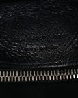 Calfskin Y Quilted Monogram Small Loulou Chain Satchel Black