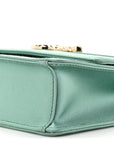 Satin Pearl Varenne Shoulder Bag Green