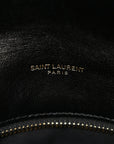 Lambskin Quilted Small Loulou Puffer Monogram Chain Satchel Black