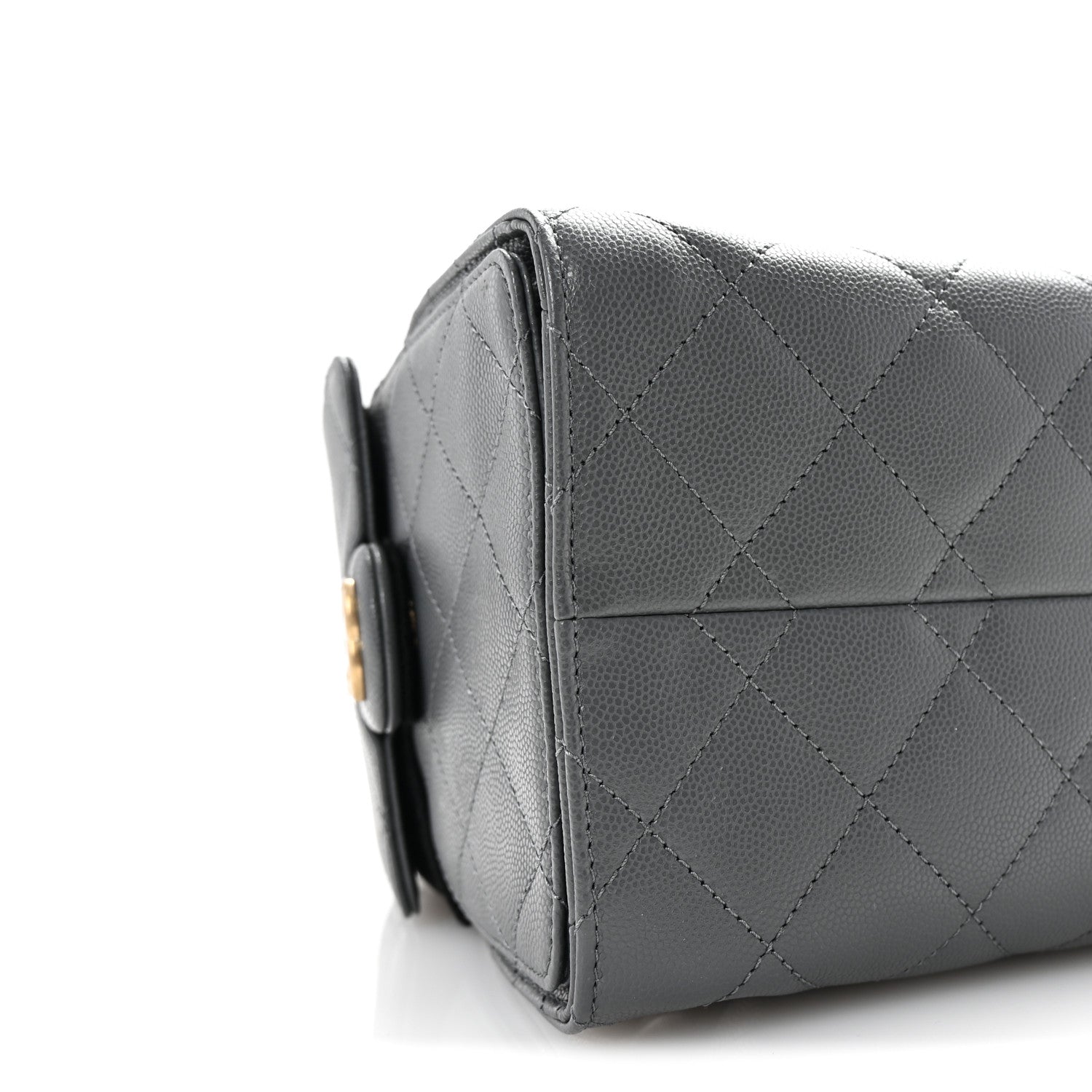 Caviar Quilted Small CHNL 25 Handbag Dark Grey