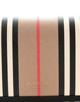 E-Canvas Icon Stripe Hannah Wallet With Detachable Strap Archive Beige