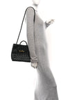 Nappa Intrecciato Small Andiamo Shoulder Bag Black