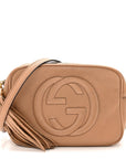 Pebbled Calfskin Small Soho Disco Bag Camelia