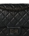 Aged Calfskin Quilted 2.55 Reissue 225 Flap So Black