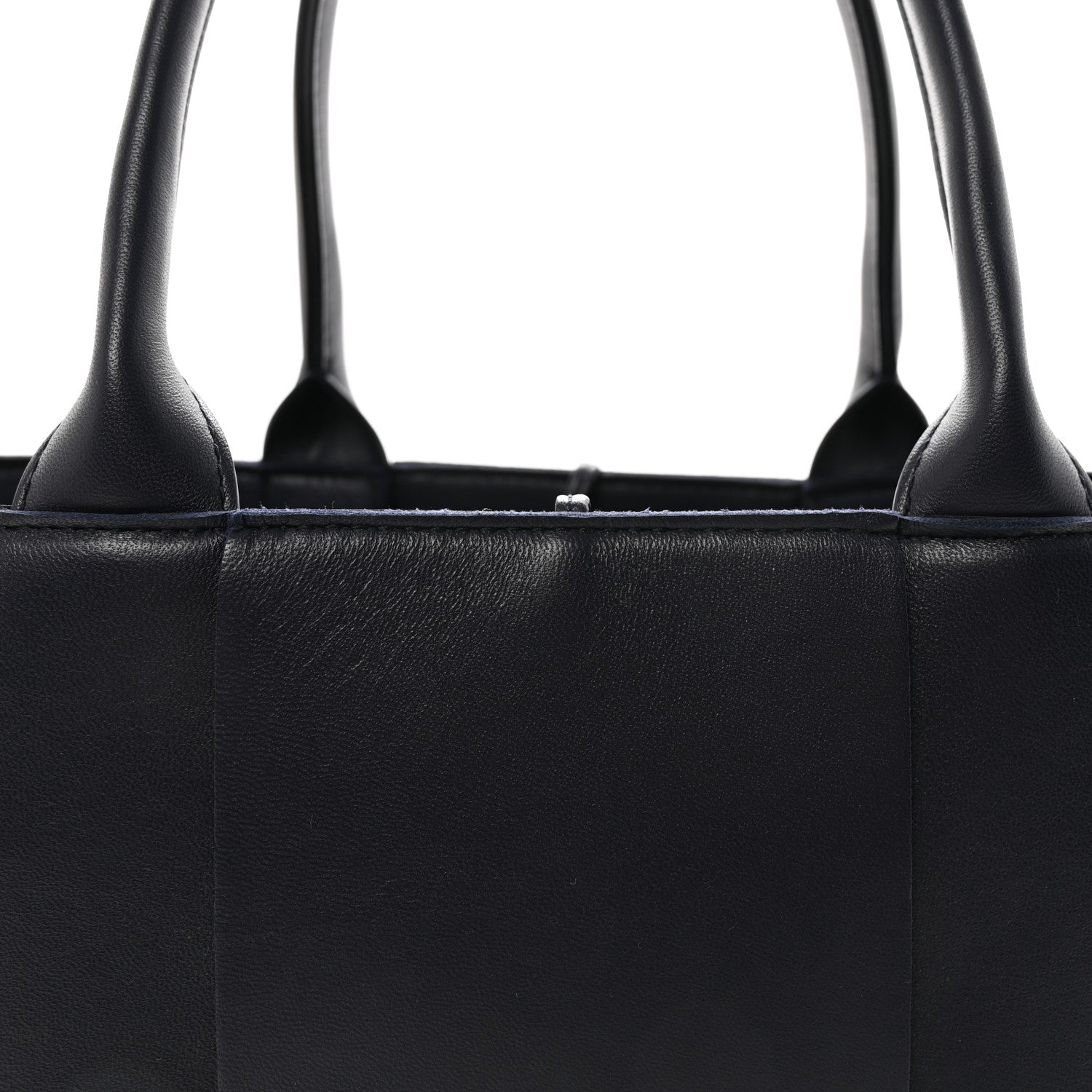 Nappa Maxi Intrecciato Small Arco Tote Navy