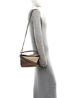 Calfskin Small Puzzle Bag Sand Hazelnut Ash
