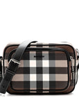 Canvas Check Paddy Messenger Birch Brown