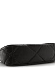 Lambskin Quilted Medium CHNL 19 Flap Dark Brown