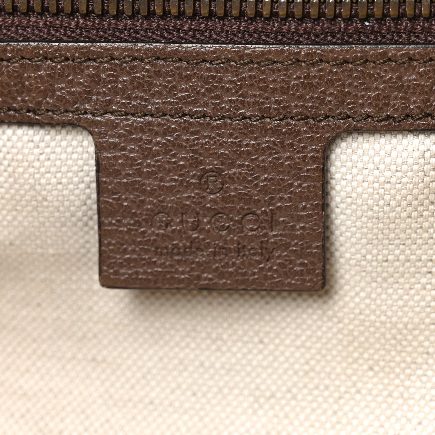 GG Supreme Monogram Web Ophidia Half Moon Hobo Brown