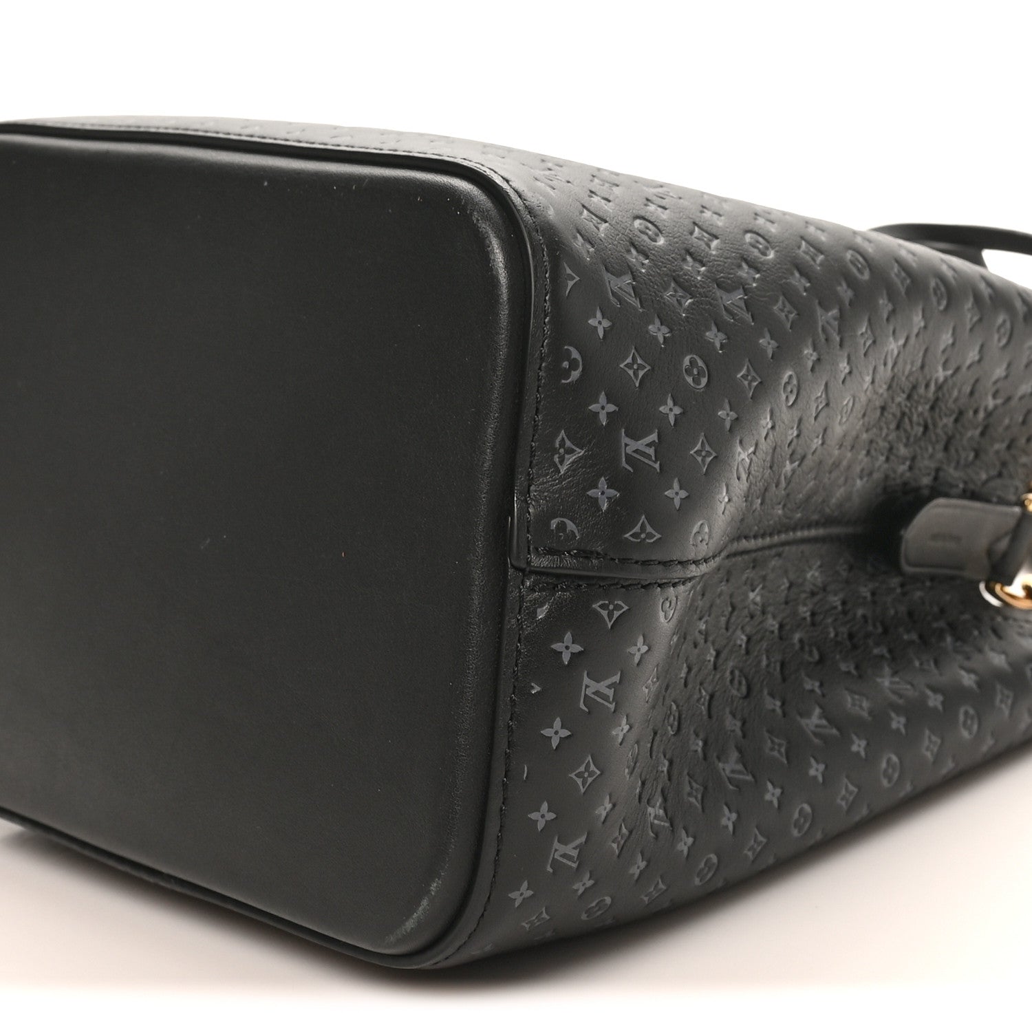 Calfskin Nanogram Embossed Neonoe BB Black