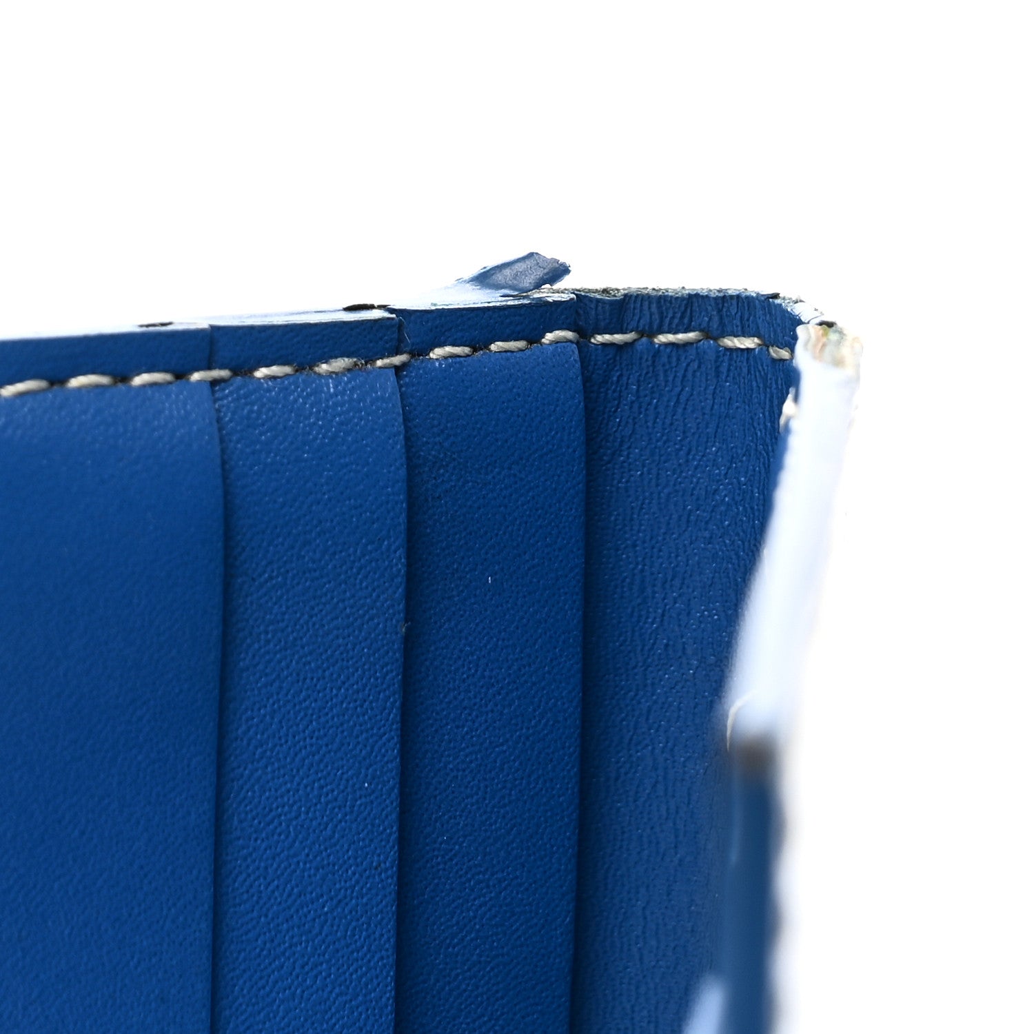 Goyardine Saint Marc Folding Card Case Sky Blue