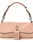Vitello Daino Shoulder Bag Sabbia