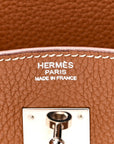 Taurillon Clemence Birkin 30 Gold