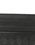 Nappa Intrecciato Card Holder Ardoise