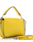 Cuoio Roma Sellerissima Nappa Sintetica Tape Stitch Mini Baguette Acid Yellow