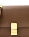 Box Calfskin Medium Classic Box Flap Bag Camel