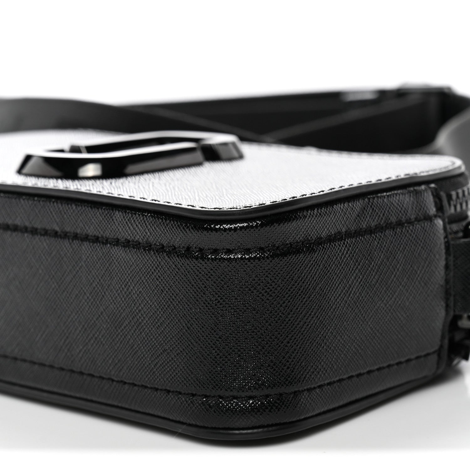 Saffiano Snapshot Camera Bag Black