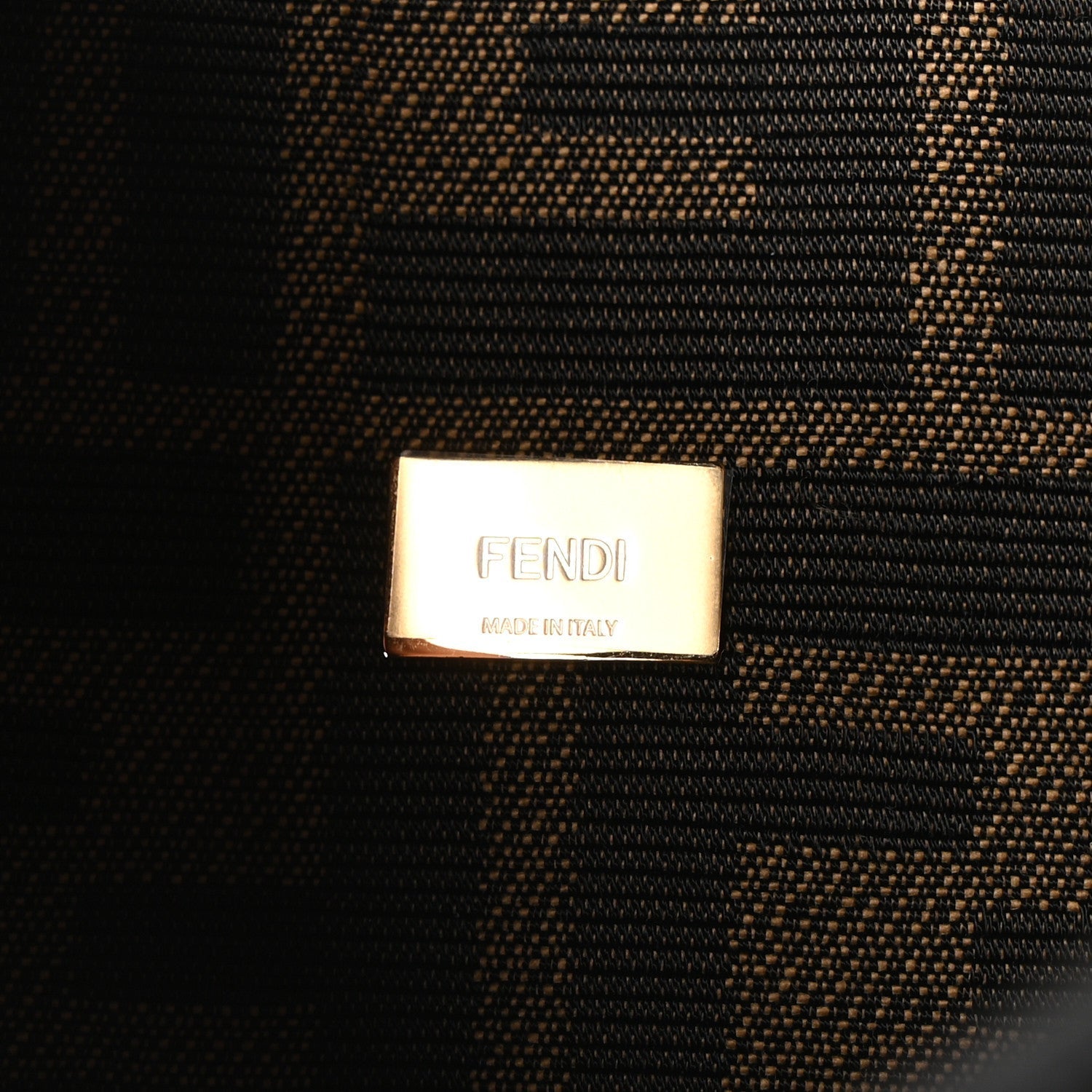 Fabric Jacquard FF 1974 Mini Baguette Tobacco Moro Black