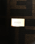 Fabric Jacquard FF 1974 Mini Baguette Tobacco Moro Black