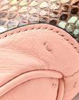 Snakeskin Ostrich Calfskin Small Jackie 1961 Hobo Pink Multicolor