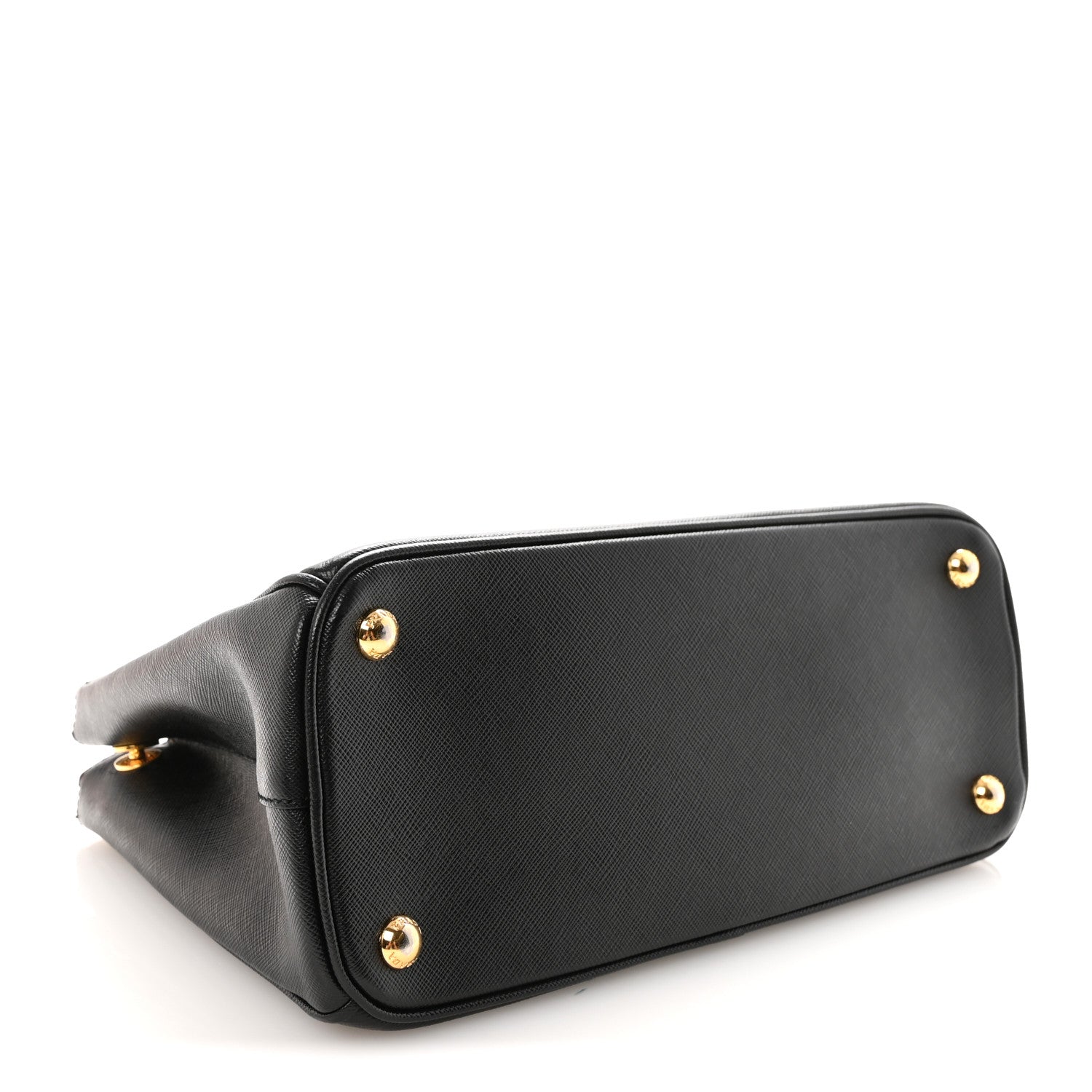 Saffiano Small Galleria Double Zip Tote Black