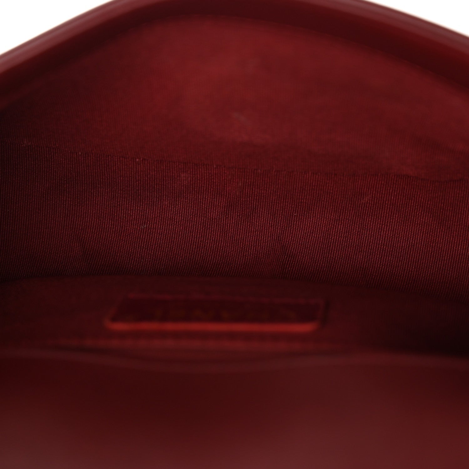 Lambskin Quilted Small Boy Flap Burgundy